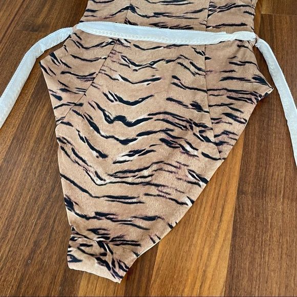 WeWoreWhat Danielle One Piece Tan Tiger Print Bernstein Revolve Shopbop - Picture 9 of 16